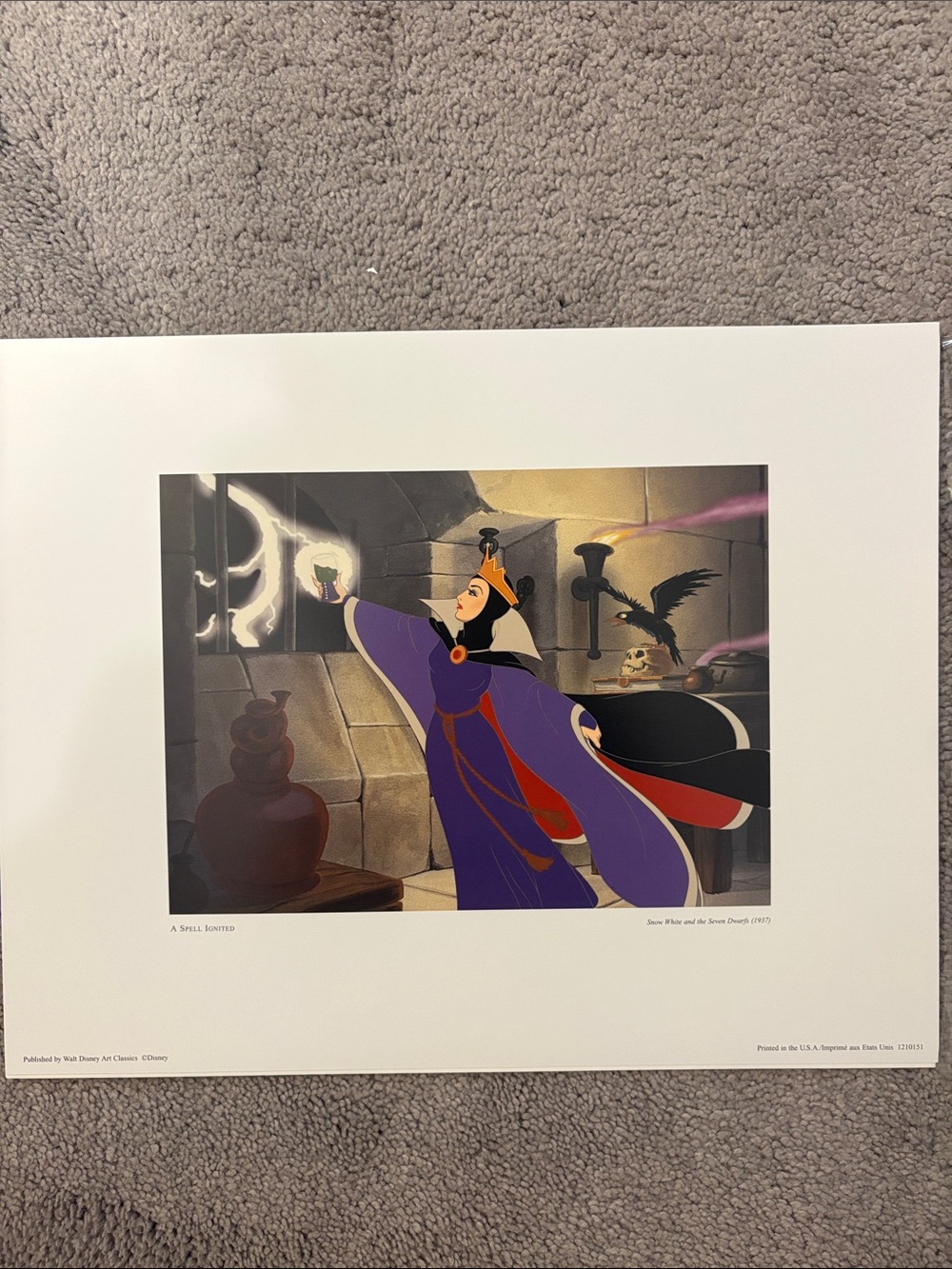 Disney Evil Queen Art Print - Purple, Black, Red